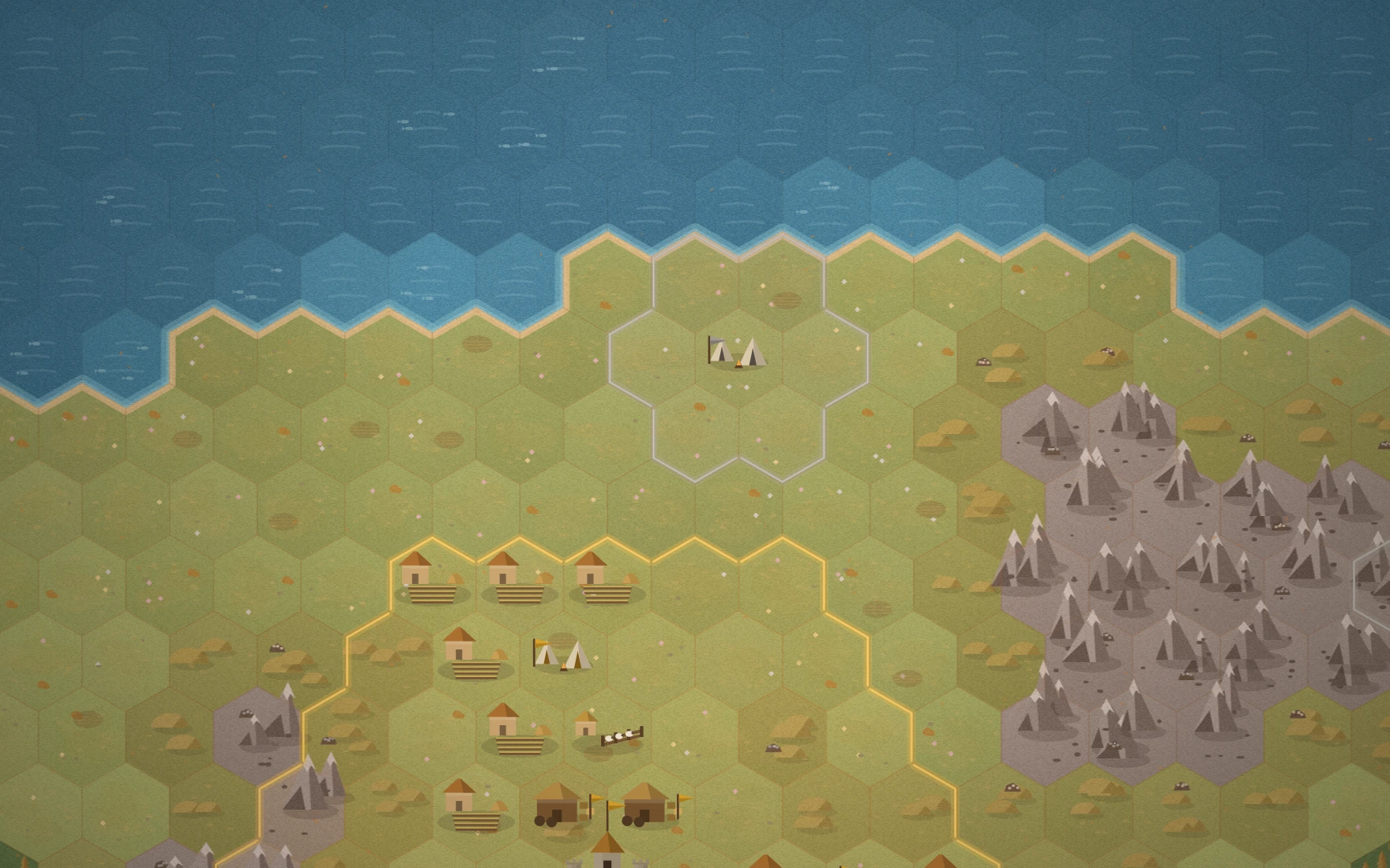 A frontier between two kingdoms, with the free companies holding ground between them