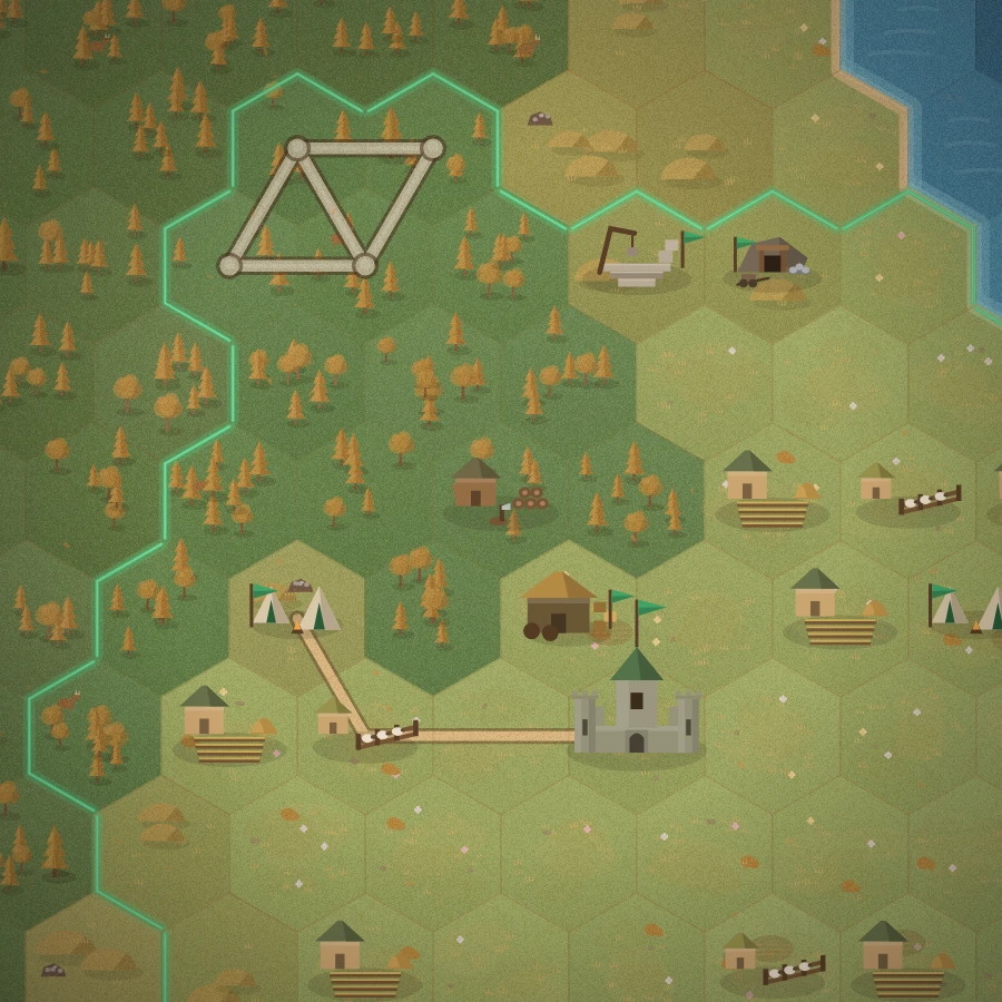 The valley in autumn: the harvest in
