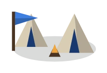 A settlers’ camp