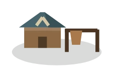 A hunter’s lodge